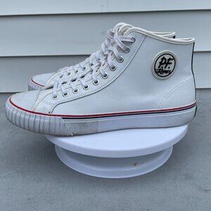 P.F. Flyers Center Hi Size: Mens 12 Color: White Leather